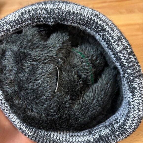 New York Jets Hat Cap Mens Beanie Gray Green Knit Winter Hat - Picture 5 of 7